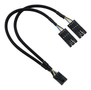 RGB-splitter Kompatibel med Lighting Node Core 4-Pin Hane till Hona Fläkt-Perfekt