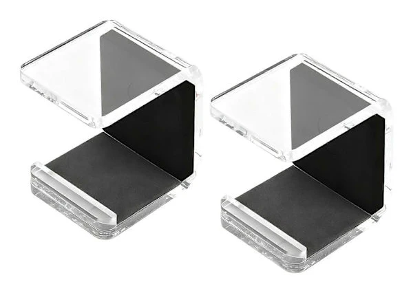 2 Delar Hockeyklubbor Väggfäste Puck Displayhållare Lättviktigt Förvaringsställ (LGL) Clear