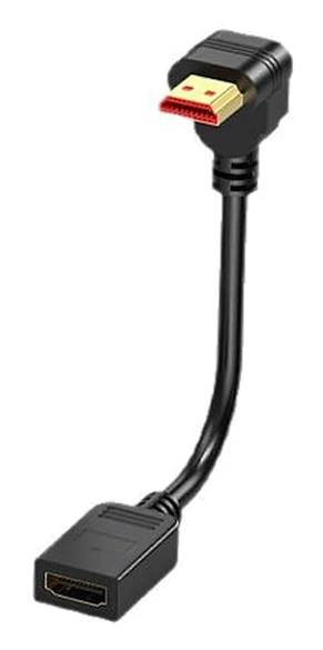 4K 60Hz HDTV Videokabel Förlängningskabel Hane till Hona Anslutning Videokabel Stöd 2K 1080P Förlängare För Laptop PC 50cm up bend