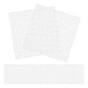 10 st Garnhantverk Mesh Ark Plastvävda Mesh Ark DIY Väska Mesh Pads Hantverkstillverkning Plastark