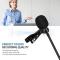 Universal USB-mikrofon Lavalier-mikrofon - på datormikrofon Plug and Play Omnidirectional Mic
