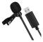 Universal USB-mikrofon Lavalier-mikrofon - på datormikrofon Plug and Play Omnidirectional Mic