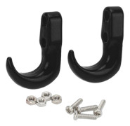 2st RC metall stötfångare Trailer krok Sickle Autentisk räddningsbil krok för Axial SCX24 1/24 Black