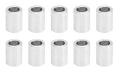 Distansbrickor av aluminiumlegering 10 st 6 mm OD 6 mm längd