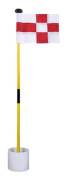 Golf Flagsticks, Portable Putting Green Flags Hole Cup Set, Portable Pin Flags Hole Pole Cup Set med 2-delad design