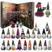 2025 Halloween Tomte Adventskalender med Plyschtomtar - 2025 Halloween Nedräkning Julklapp för Barn och Vuxna