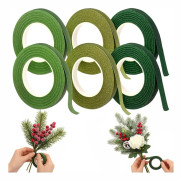 6 Pieces Flora Floral Tape Floral Wire Decoration for Bouquets Flowers DIY Crafts