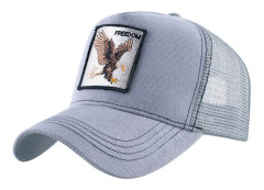 Animal bird mesh trucker hat snapback square patch unisex baseball caps