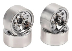 4 st 1 tum RC Hjulnav Lättvikt Universal RC Bil Ersättning Metallfälgar Uppgradering Silver