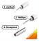 3-pack glasögonreparationskit reparationsverktyg 3 i 1 - Mini rostfritt stål skruvmejsel för optiska glasögon, glasögonbågar