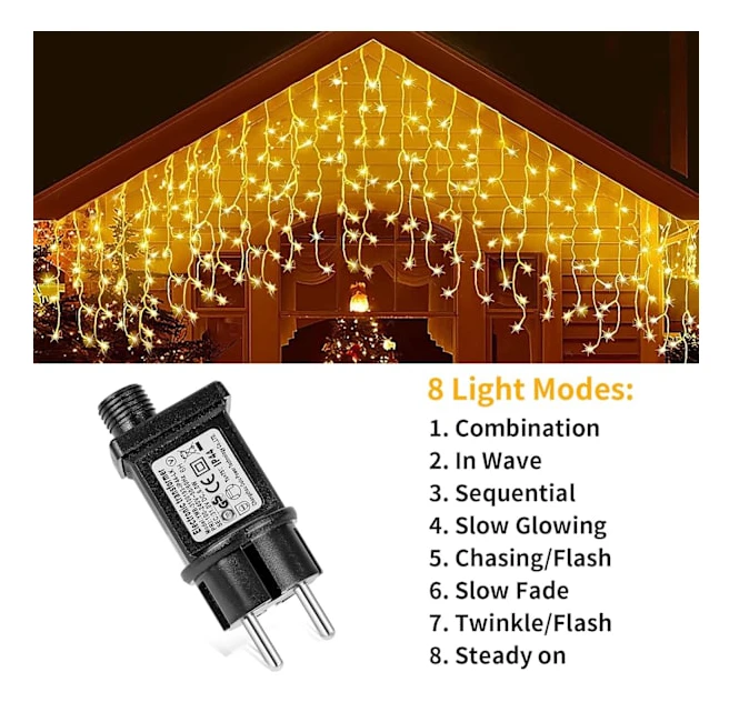 2-pack 31V 6W LED Power Adapter, IP44 Low Voltage Flasher