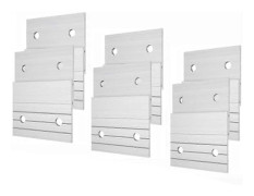 6 Par Z-Klämmor Fransk List Bildhängare Aluminium Fransk List Hängare Bildhängare Väggmontering Spegelhängning
