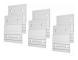6 Par Z-Klämmor Fransk List Bildhängare Aluminium Fransk List Hängare Bildhängare Väggmontering Spegelhängning