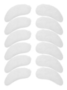 6 Par Tomte Skäggögonbryn Jul Självhäftande Falska Ögonbryn Tomtekostym Cosplay Tillbehör White 6.5X2.5CM
