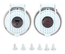 2st Vinsch Fotbrytare Upp Ner Vit Hands Free Universal Marinbåt Skepp Ankar DC 12V 24V