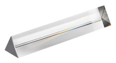 Optisk Liksidig Regnbåge Triangulär Prisma Glas Fysik Experiment Barn Student Fotografering T