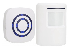 Rörelsesensor Dörrklockor Utomhus Dörrklocka Trådlös Infraröd Rörelsesensor Klockspel för FöretagUS US Plug