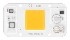 20W/30W/50W 220V LED COB Chip Lamppanel Svetsfri Vitt Varmt Ljus Full Specturm (Varmt Ljus 30W)