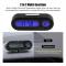 Biltermometer Voltmeter Klocka, 2 i 1 Bilfordon Interiör Mini