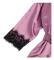 Dam 4-delad pyjamas satin pyjamas set med morgonrock Purple L