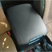 för Toyota Land Cruiser Prado 150 2010 2011 2012 2013 2014 2015 2016 2017 2018 -2021 Mikrofiberläder Mittarmstödsskydd - WELLNGS black 3