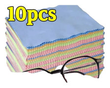 Glasögonrengöringsduk, Mikrofiber Material, Engångsdesign,slumptal-10st