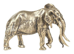 Mässing Maskot Mammut Dekor Elefant Staty Skrivbord Elefant Figurin Djurskulptur