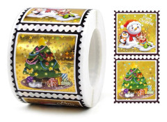 300 st juldekaler för scrapbooking, presentförpackningar, godispåsar