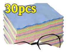 Glasögonrengöringsduk, Mikrofiber Material, Engångsdesign,slumptal-30st