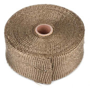 Högtemperaturisolerande Glasfiber Bil Avgasrör Lindningstejp Biltillbehör 10m