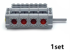 Tåg modell grupp byggblock delar motor power verktyg V8