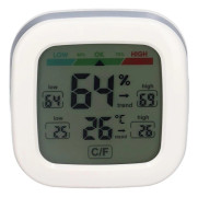 Rumstermometer Färgskärm Hög Låg Luftfuktighetsdisplay Hög Noggrannhet Hygrometer Sensor för Sovrum Kontor Kök