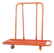 Gipsplattvagn, 1000 kg lastkapacitet, robust stålmaterial, 4 svängbara hjul, säkra sidoguider, triangulär design