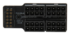 ATX 4 8P Up Vinklad Adapter 32P Till 16P 600W 12V HPWR Plug and Play Grafikkort Strömadapterkort för skrivbordet Svart