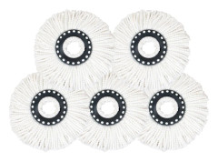 Roterande runt 16 mm mopphuvud Mikrofiber trasmopp tyg Repla
