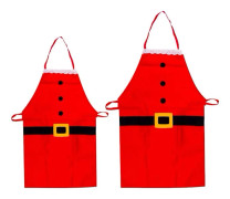 Julförkläde Röd Mrs. Claus Tomtefest Bakning Grill Rolig juldekorativ 2 st - LionKnight- Lefou Sunmostar