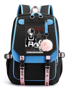 Todoroki Shoto Tryckt Ryggsäck Academia Anime Cosplay MHA Axelväska Skolväska Män Bokryggsäck Laptop Skolryggsäck Tonåringar Sky Blue