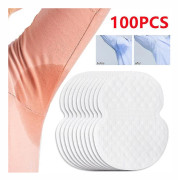 100 st/set Underarm Pads Kläder Svettavvisande Deodorant Pads Armhåla Vård Svettabsorberande Pads
