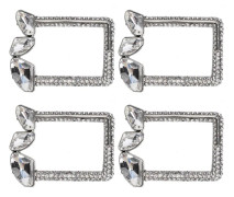 4 st diamantpärldekorationer, modeskosmycken, legeringssmycken, hantverksmaterial (Carré A diamant )