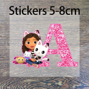 Nya Gabby Dollhouses Bento Lunch Box Tecknad Bokstav A-Z tryckt Lunch Box Flickor Mat Förvaringsbehållare Barn Födelsedagspresenter