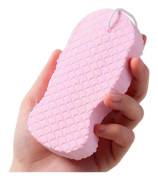 Radiants Skin Sponge Koreansk Kroppsskrubb Svampar Ultra Mjuka Exfolierande Döda Hudborttagare Kompatibel med Bad Dusch Pink 1pc