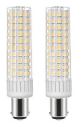 HKK 2 st B15d 10,5 W LED-lampa, motsvarande 100 W B15d halogenlampa, 1250 lumen, 100 % ny