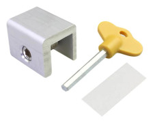4/8 st Skjutbara Fönsterlås Aluminiumlegering Fönsterdörrkarm Säkerhetslås[D] 8pcs