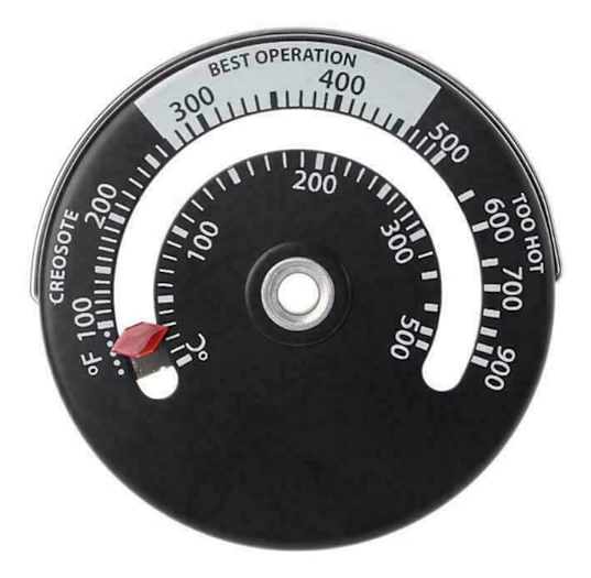 Magnetisk spis termometer eldstadsrör termometer för rund