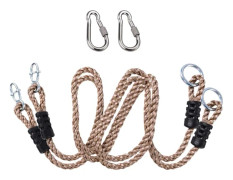2 stycken kraftiga, justerbara nylonrep, 150 cm gungförlängningsremmar, hängande förlängningsremmar för träd (begränsat till 180 kg vardera) för utomhusbruk