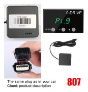 Racing Accelerator Potent Booster Tuning Delar Tillbehör Gasrespons Kontroller 9 Drive 5 Lägen Bärbar Pedal Booster