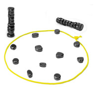 Magnetiskt Schackspel, Magnetiskt Schackspel med Pjäser, Magnetspel med Snöre, Magnetspel för 2-4 Spelare
