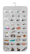 Organisatör för smycken, med 80 fickor, för armband, örhängen, halsband, ringar och tillbehör Set om 1