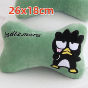 Sanrio Bad Badtz Maru Plyschleksak Nackstöd Säkerhetsbältesöverdrag för bilstol Ryggkudde Japansk stil Plysch julklappar till flickor