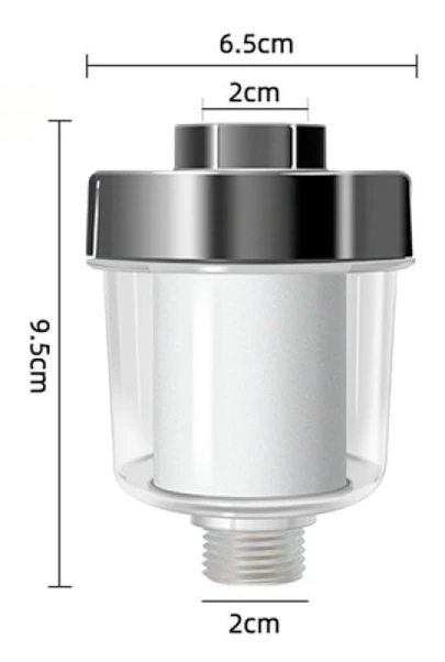 Shower Water Filter, Shower Filter with 3 Replaceable Filter Cartridges